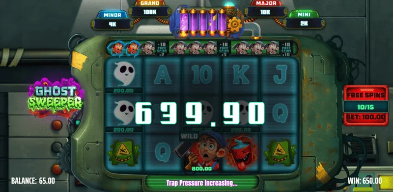 Ghost Sweeper - μεγάλη νίκη σε Free Spins με πολλαπλασιαστή